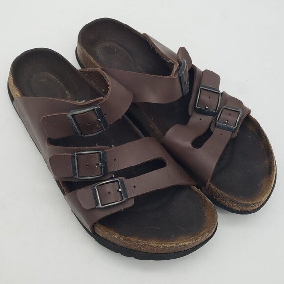 Birkenstock Shoes - Birkenstock Brown Casual Sandals Slides 41 L10 M8